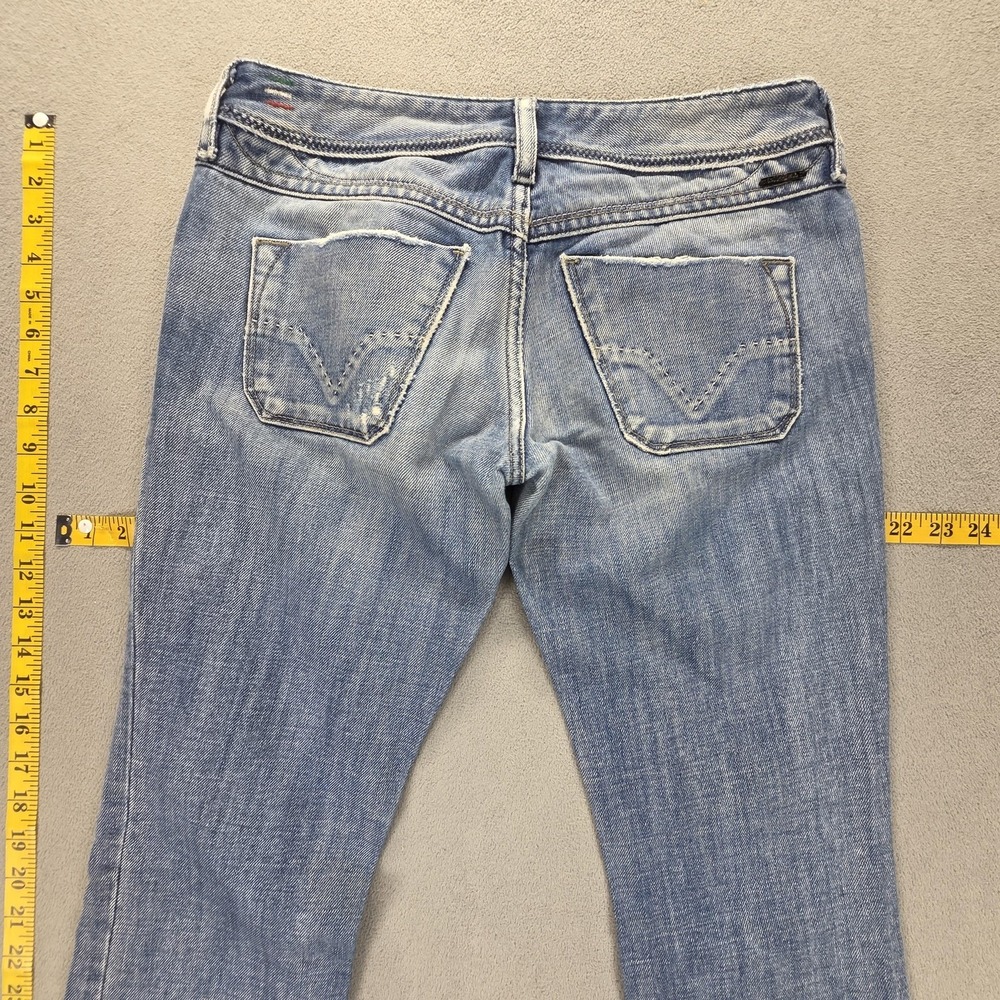 Diesel Jeans Womens 27x34 Blue Lowky Low Rise Slim Straight Made in Italy 008AR - Picture 16 of 16